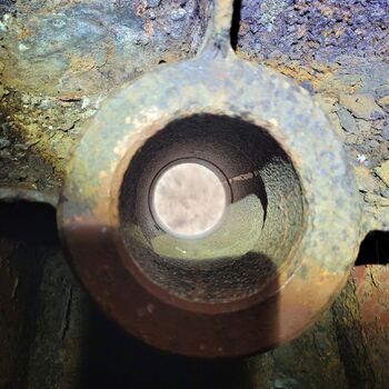 Globus über der Landschaft