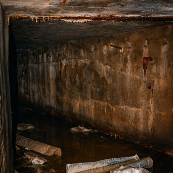 Brewery with underground factory