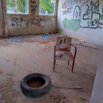 Abandoned watering hole