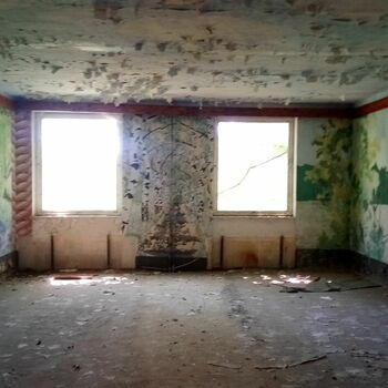 garage architecture wall old building