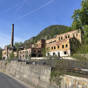 Former paper mill, then a tire shop Former paper mill, then a tire shop