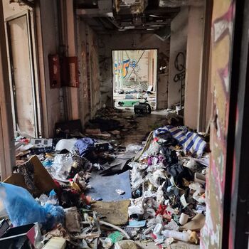 Žižkov abandoned building