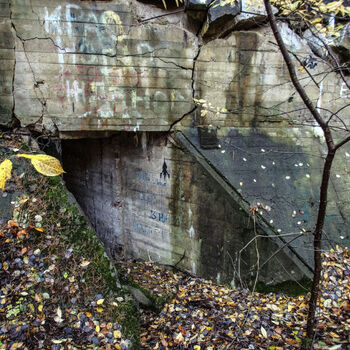 Bunkr/hangár pro prototypy ve druhé světové válce