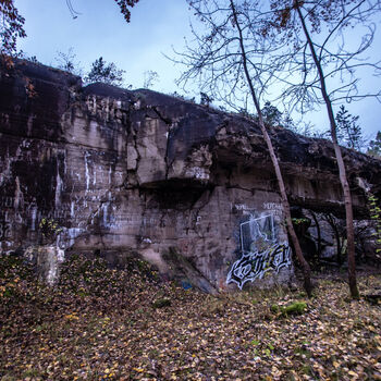 Bunkr/hangár pro prototypy ve druhé světové válce