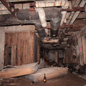 Monumental dark landmark of the city 2023