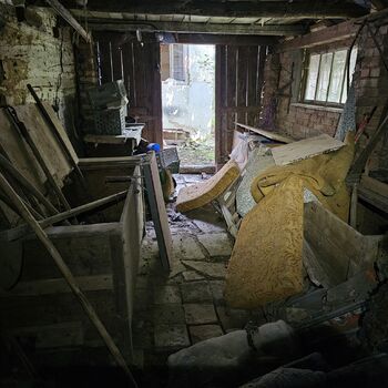 Dům v ovocné zahradě.