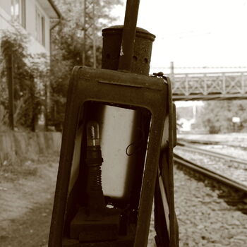 A station with a dark history where trains no longer stop A station with a dark history where trains no longer stop