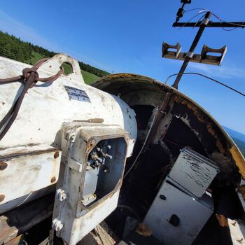 Větrná elektrárna.