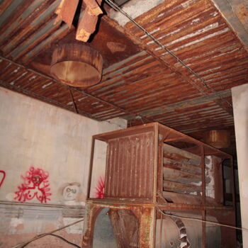 Sušárna chmele na zámeckém dvoře