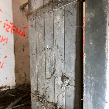 An abandoned bunker in the woods An abandoned bunker in the woods