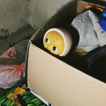 House with old Volga and big cross ✟ House with old Volga and big cross ✟