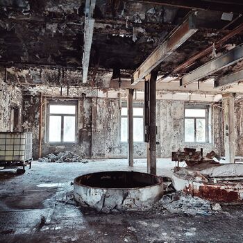 Factory across the border