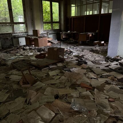 Ein Industriekoloss im Verfall