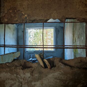 Verlassene sowjetische Wohnsiedlung Verlassene sowjetische Wohnsiedlung