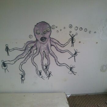 sgrafity dekorace grunge