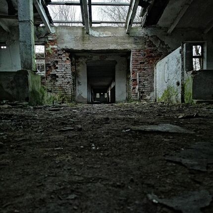 Ein Netz miteinander verbundener landwirtschaftlicher Gebäude Ein Netz miteinander verbundener landwirtschaftlicher Gebäude