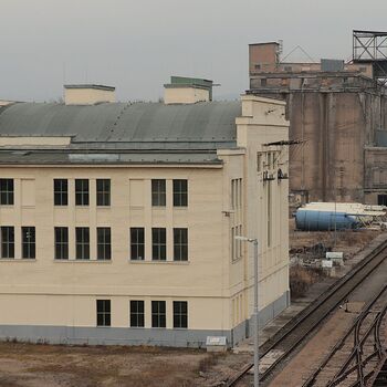 The "throat" of the cement works