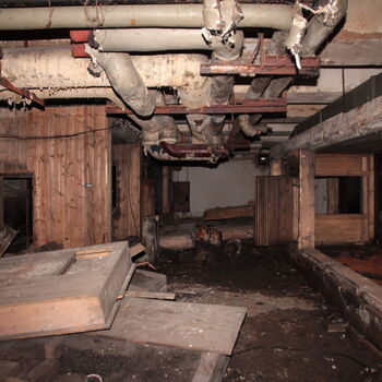 Monumental dark landmark of the city 2023