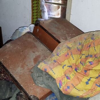 Opuštěný dům vraždy plně zachovalý