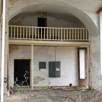 stucco architecture building old window