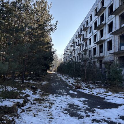 Ruins of a Soviet settlement Ruins of a Soviet settlement