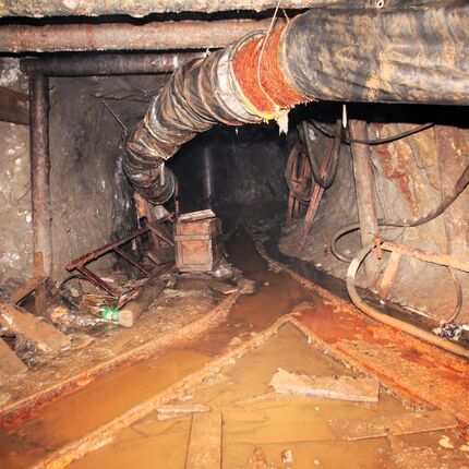 In the graphite mine