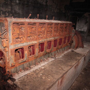 Monumental dark landmark of the city 2023