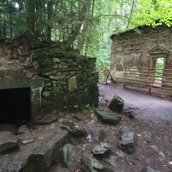 ruins of the blue house