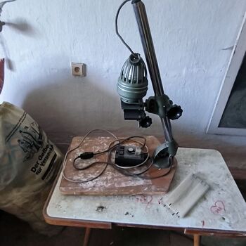 An abandoned house in the middle of a village