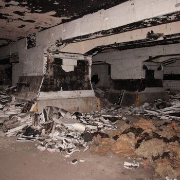 Monumental dark landmark of the city 2023