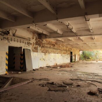 Monumental dark landmark of the city 2023