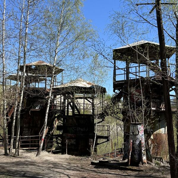 Film sets in the quarry