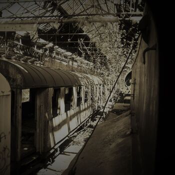 Železniční dvůr v Maďarsku 2019