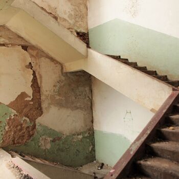 Monumental dark landmark of the city 2023