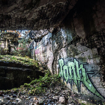 Bunkr/hangár pro prototypy ve druhé světové válce