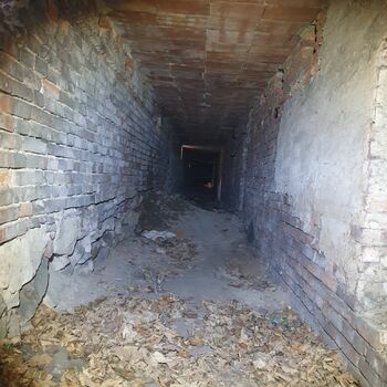 Buňka tunel staré Architektura zeď