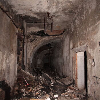 Monumental dark landmark of the city 2023