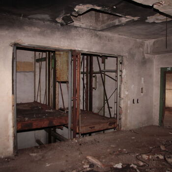 Monumental dark landmark of the city 2023