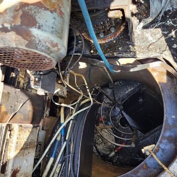 Větrná elektrárna.