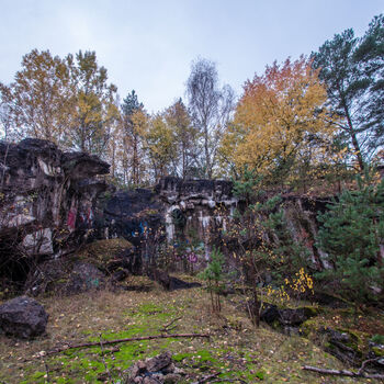 Bunkr/hangár pro prototypy ve druhé světové válce