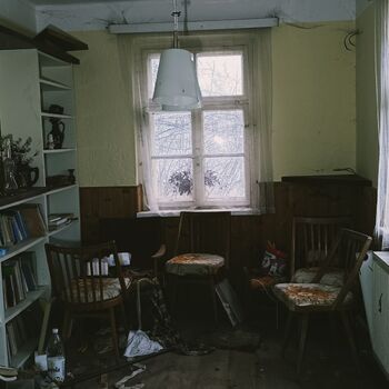 House with old Volga and big cross ✟ House with old Volga and big cross ✟