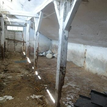 Semi-dilapidated ship