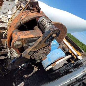 Větrná elektrárna.