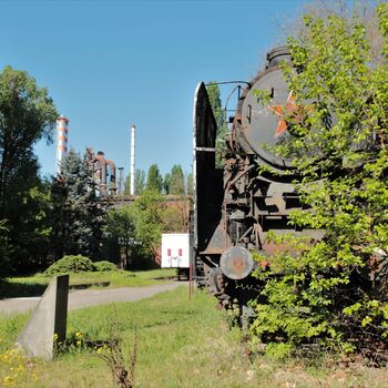 Železniční dvůr v Maďarsku 2019