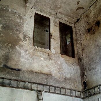 Buňka zeď staré Architektura cihla starověké