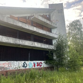 Polen verwüstetes Hotel