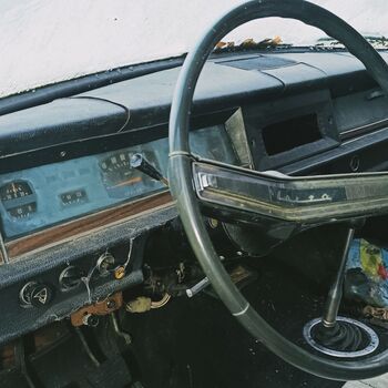 House with old Volga and big cross ✟ House with old Volga and big cross ✟