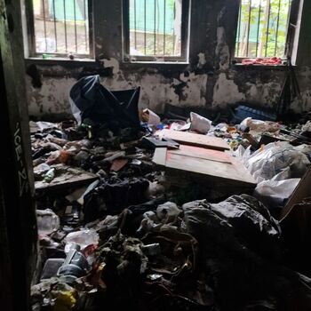 Žižkov abandoned building