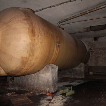 Sušárna chmele na zámeckém dvoře