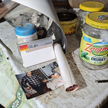 What happened here? The abandoned, well-preserved farmstead of Mr. Václav...